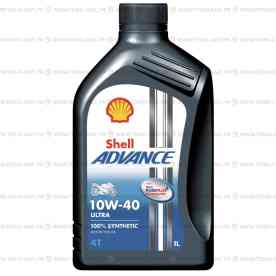 Масло Shell Advance 4TUlt 10W40 SN MA2, бутылка 1 л